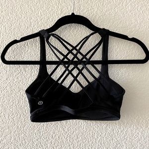 Free to Be Black Lululemon Sports Bra